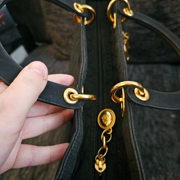 Lady dior medium nylon top handle bag - Picture 10 of 16